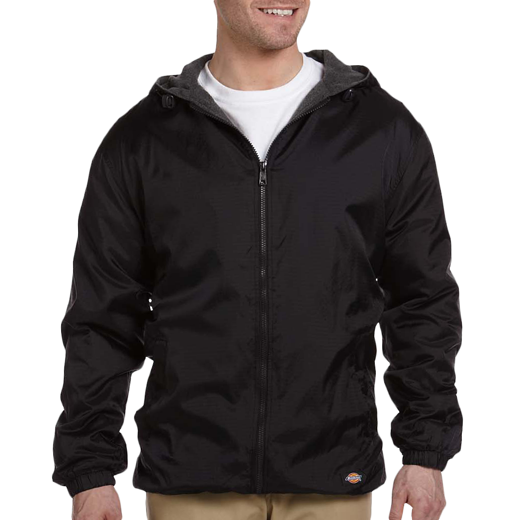 Men's Fleece-Lined Hooded Nylon Jacket The Work Wear Store