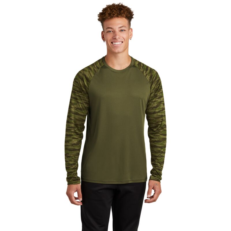 Drift Camo Colorblock Long Sleeve Tee Thumbnail