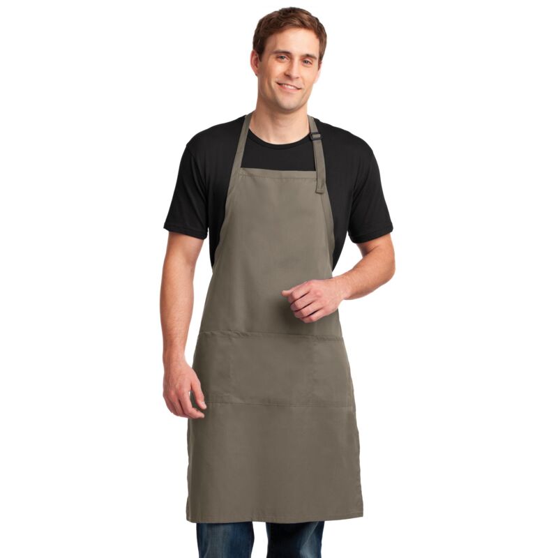 Easy Care Extra Long Bib Apron with Stain Release Thumbnail