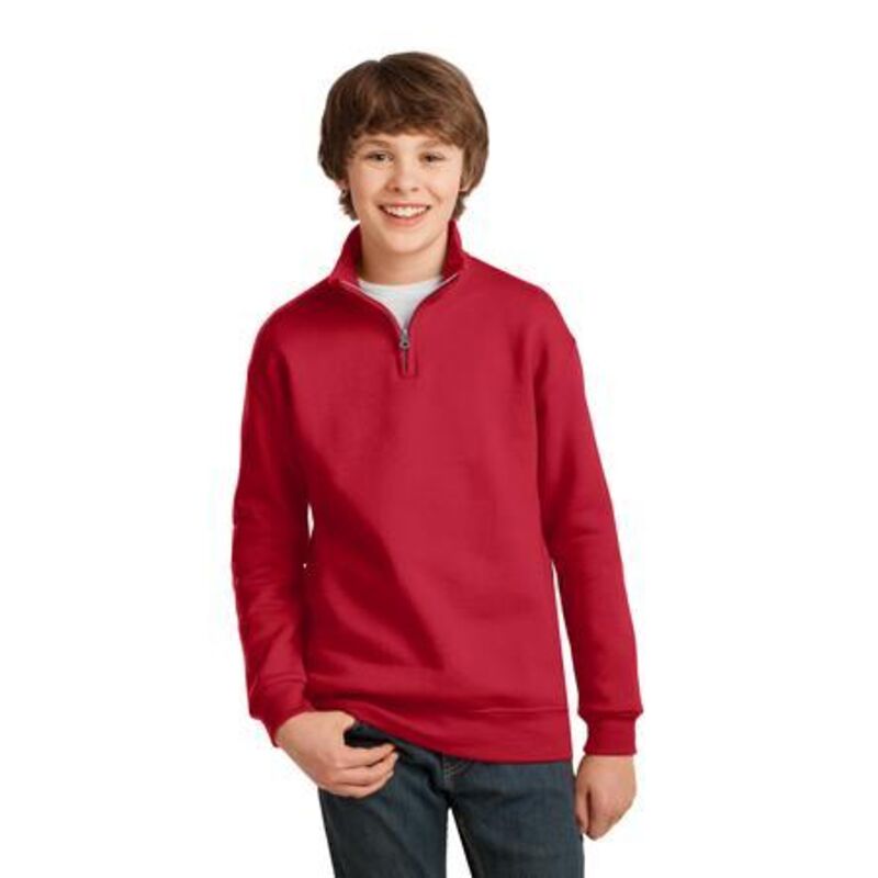Youth NuBlend ® 1/4 Zip Cadet Collar Sweatshirt Thumbnail