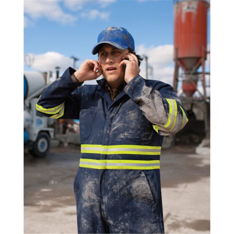 Men's Enhanced Visibility Action Back Coverall Thumbnail
