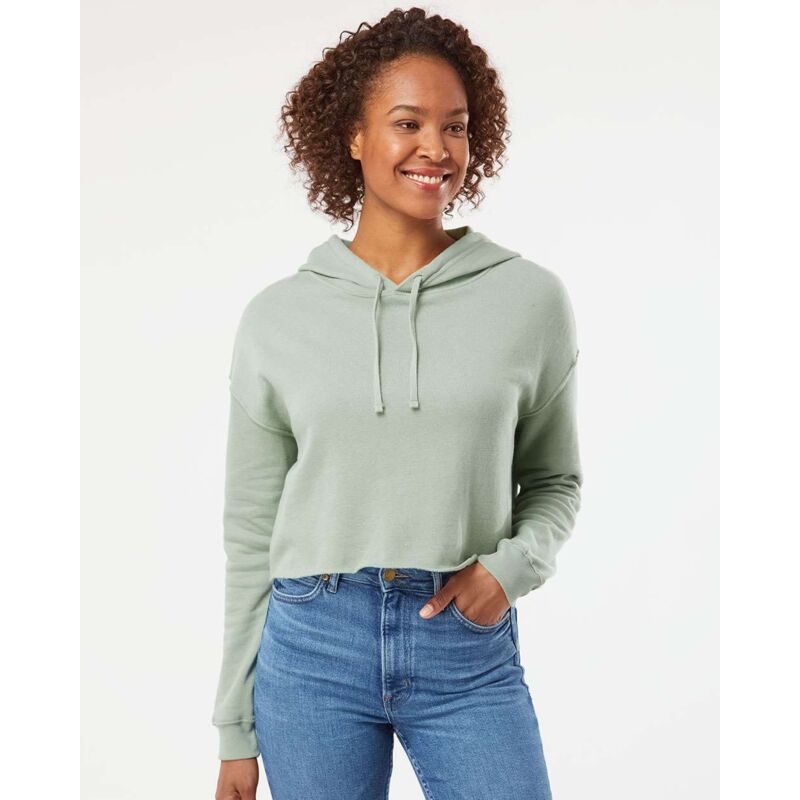 Women’s Lightweight Crop Hooded Sweatshirt Thumbnail