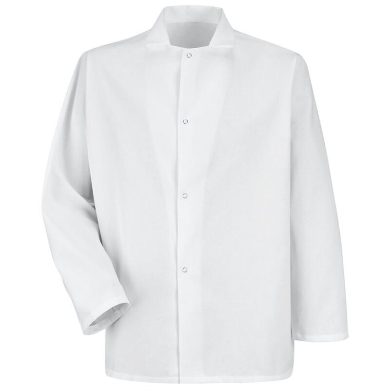 Men's Gripper-Front Short Butcher Coat Thumbnail