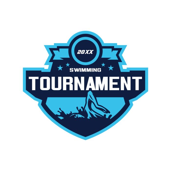 Swimming Tournament logo template Thumbnail