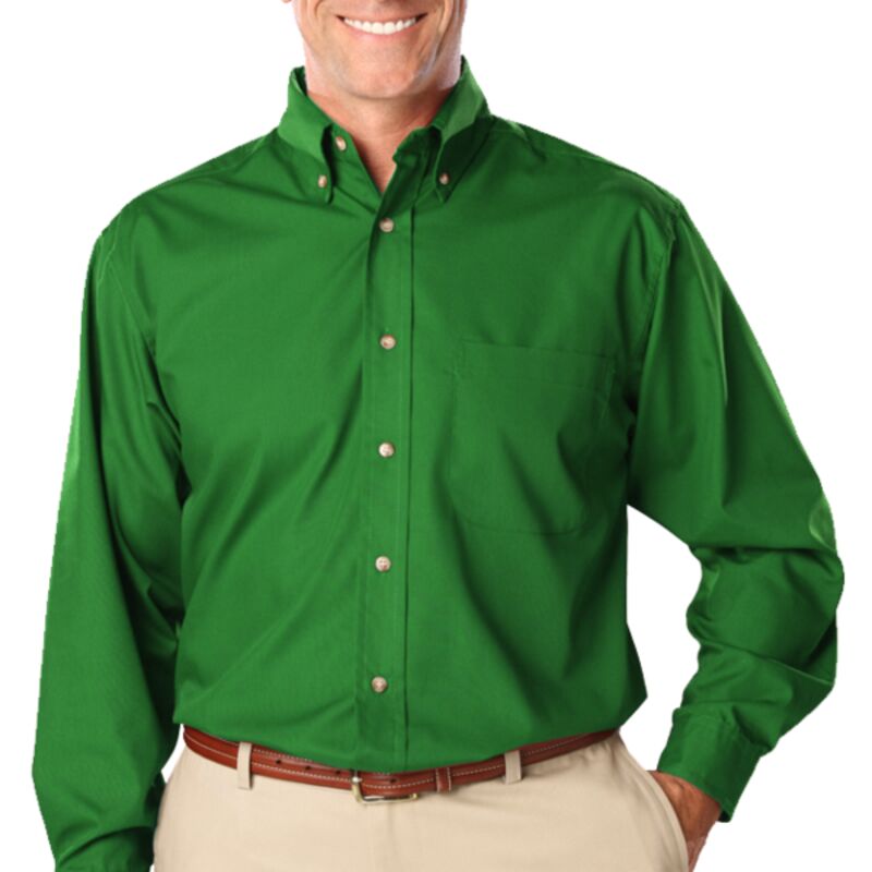 Men's L/S Superblend Poplin Shirt with Bone Buttons Thumbnail