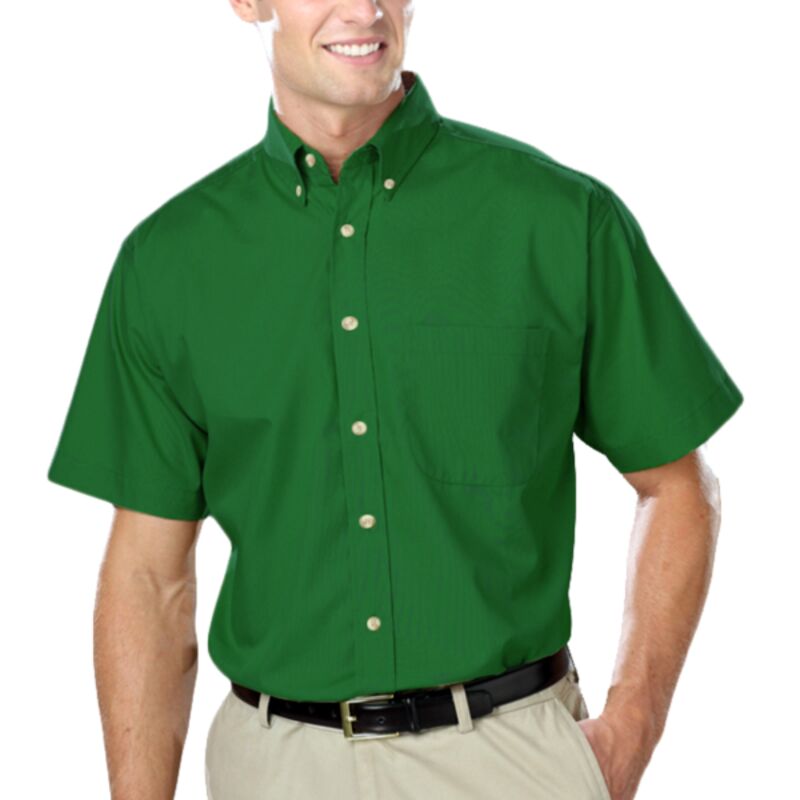 Men's S/S Superblend Poplin Shirt with Bone Buttons Thumbnail