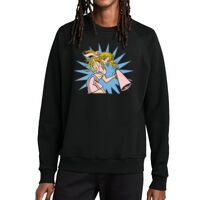Unisex Organic CVC Fleece Crewneck Sweatshirt Thumbnail