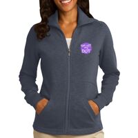 Women's Slub Fleece Full Zip Jacket Thumbnail